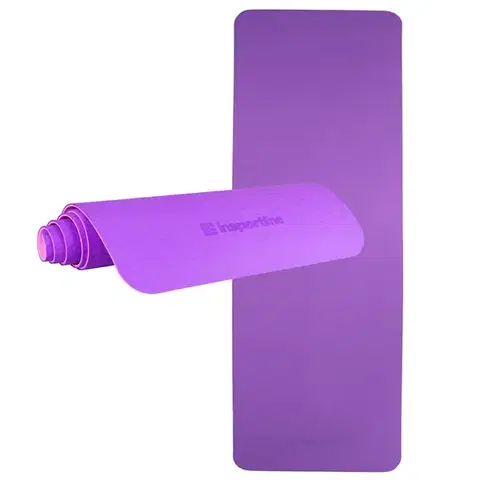 Podložky na cvičenie Karimatka inSPORTline Doble 173x61x0,6 cm fialovo-ružová