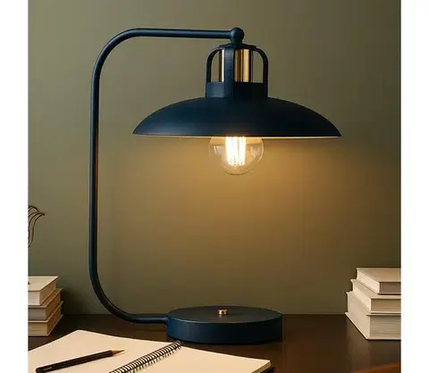 Lampy BRILAGI - LED Stolná lampa FLAMENGO 1xE27/60W/230V modrá BG72376