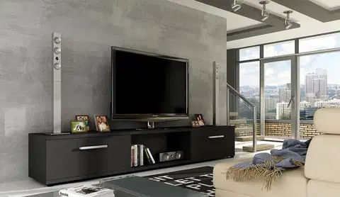 TV stolíky MALTEZ TV stolík čierny