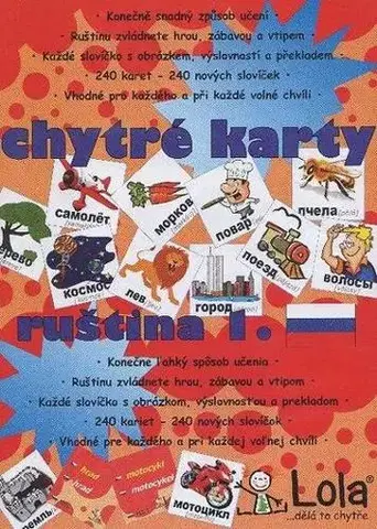 Učebnice a príručky Chytré karty: Ruština slovička 1