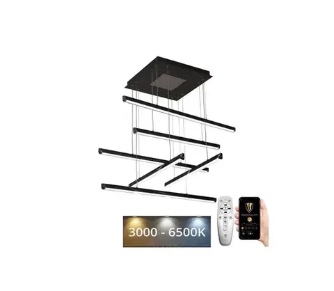 Svietidlá  LED Stmievateľný luster na lanku LED/100W/230V 3000-6500K + diaľkové ovládanie J3373/BCH