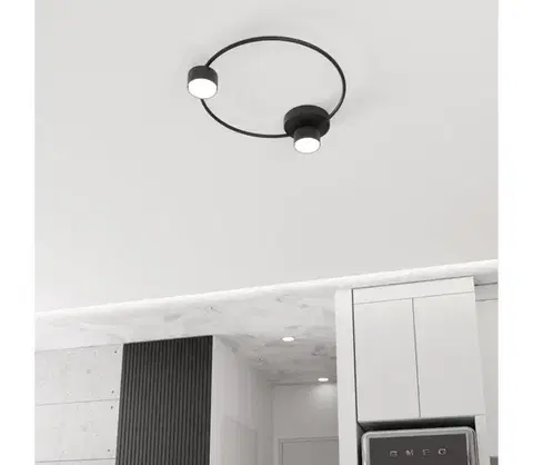 Svietidlá EMIBIG Stropné svietidlo LUCIO 2xGX53/12W/230V čierna 1450/2
