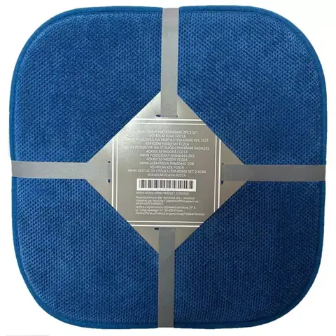 Bytový textil Komplet podsedákov RYA40440  40x40 cm (2 ks) modrá