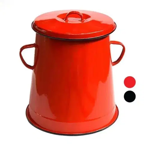 Dózy na potraviny Kinekus Nádoba na masť, objem 5L, smaltovaná, mix farieb