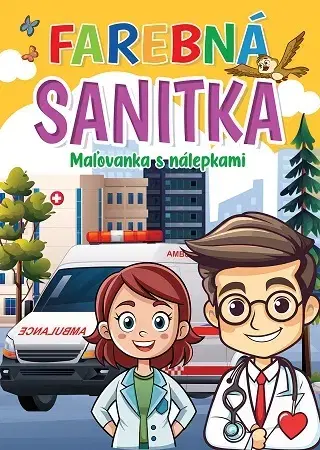 Nalepovačky, vystrihovačky, skladačky Farebná sanitka