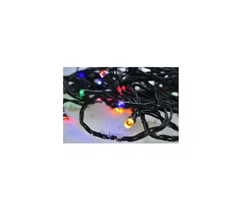 Vianočné osvetlenie  LED venkovní vánoční řetěz 100 LED 10m přívod 3m 8 funkcí časovač IP44 vícebarevný 1V101-M