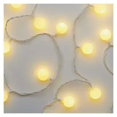 Vianočné osvetlenie EMOS Reťaz vianočná CHERRY 40LED 4M, teplá biela s časovačom