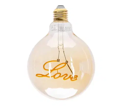 Žiarovky  B.V. LED Žiarovka FILAMENT E27/4W/230V 1800K love -  B10101HG7