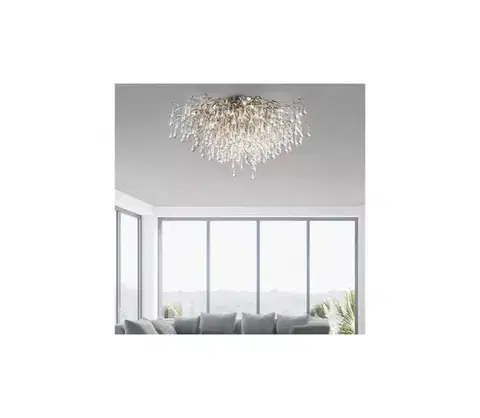 Svietidlá Paul Neuhaus 8092-55 - Prisadený luster ICICLE 14xG9/40W/230V priemer 100 cm chróm 8092-55