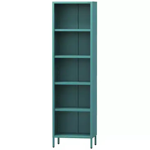 Regály v podkrovnom štýle Regál Kovový Vysoký Mario Modern Sea Green