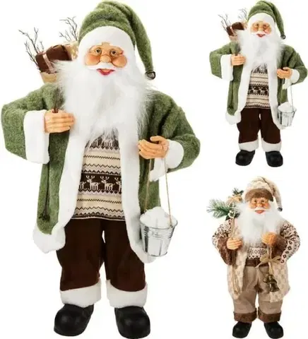 Mikuláš, Santa Kinekus Postavička Santa 60 cm zeleno-hnedý, mix farieb