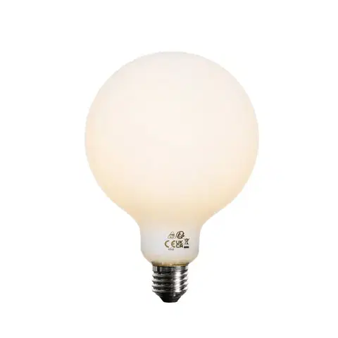 LED osvetlenie Sada 5 ks E27 3-stupňová stmievateľná LED žiarovka opálová G125 4W 450lm 2700K
