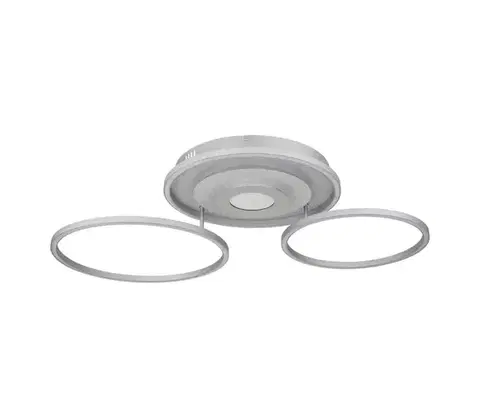 Svietidlá Globo 67824-40 - LED stmievateľné stropné svietidlo MILES 40W/230V 57x99,2 cm strieborné+DO 67824-40