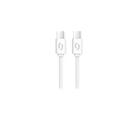 Predlžovacie káble Aligator DATKP49 - USB kábel USB-C / USB-C 65W Power Delivery 1,5 m biely DATKP49