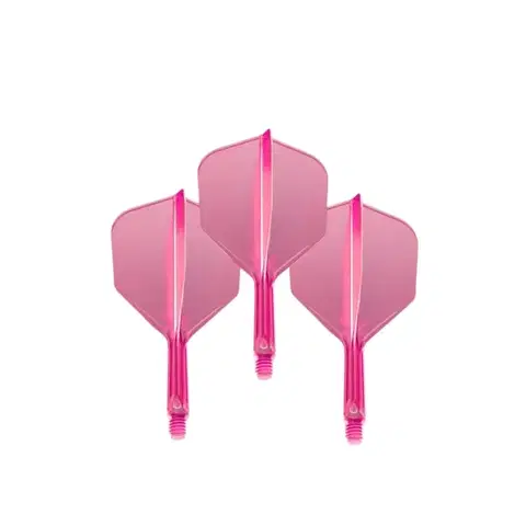 Násadky na šípky Letky Target K-Flex Neon No.6 Medium 3ks fluo ružová
