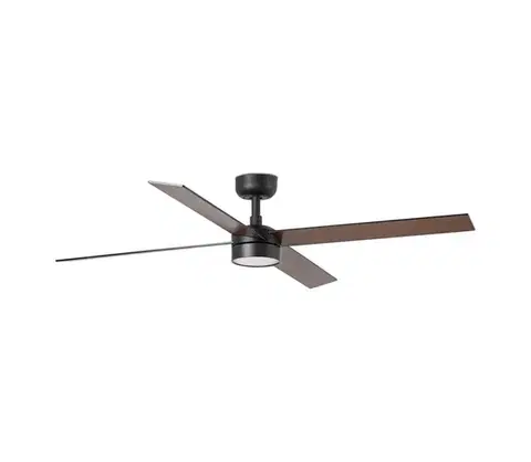 LED osvetlenie FARO Barcelona FARO 34356WT1S- LED stmievateľný látor RUDDER L 18 W/230 V, CCT (nastaviteľná teplota svetla), Ø 132 cm, hnedá/čierna, WT + diaľkové ovládanie 34356WT1S-D