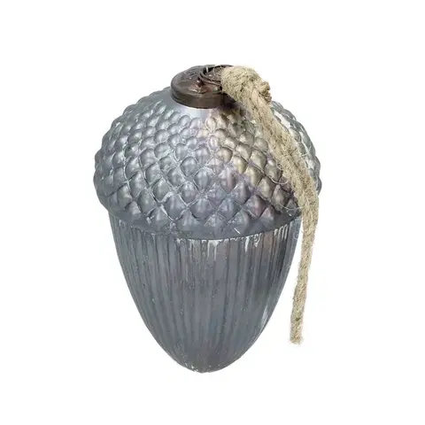 Vianočné dekorácie Ozdoba Vintage Frost 14 cm grey