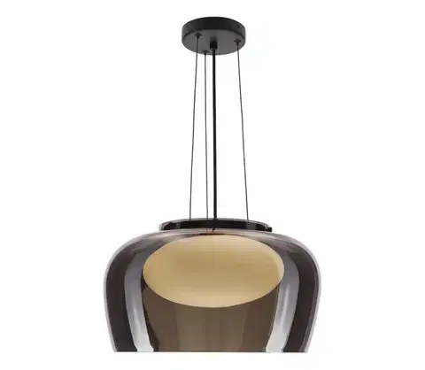 Svietidlá  Závesný luster INSIEME na lane 1xGX53/10W/230V priemer 38 cm dymovo čierny 31-50861