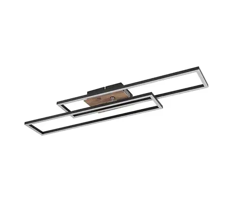 Svietidlá Globo 67208-30 - LED Stropné svietidlo DAKARI LED/30W/230V 3000K 60x80 cm čierna 67208-30