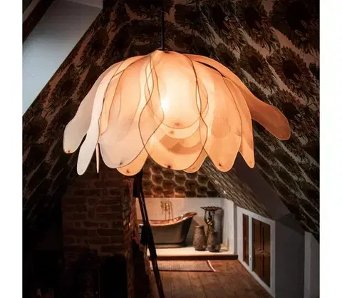 Svietidlá ByRydens 4202270-5507 - Luster na lanku LOU LOU 1xE27/5W/230V béžová 4202270-5507