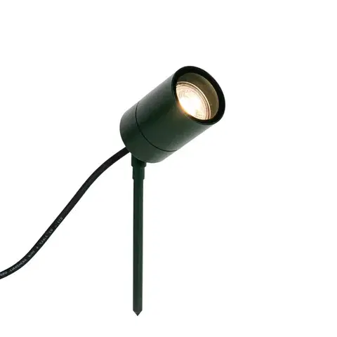 LED reflektory a svietidlá s bodcom do zeme Bodový bod tmavozelený nastaviteľný IP44 - Solo