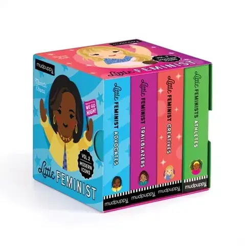 Leporelá, krabičky, puzzle knihy Little Feminist Board Book Set Volume 2: Modern Icons - Mudpuppy