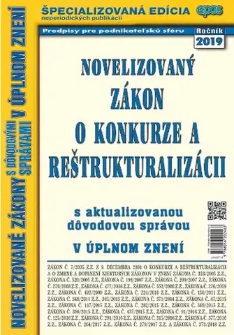 Zákony, zbierky zákonov Novelizovaný zákon o konkurze a reštrukturalizácii 7/2019