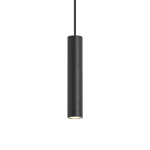 Závesné svietidlá Dizajnové závesné svietidlo čierne GU10 50mm IP44 - Tuba