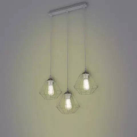 Moderné lampy do obývačky Luster Diamond Grey 4304 LW3