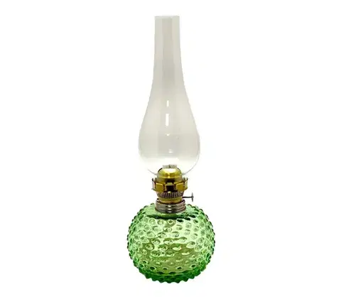 Lampy Floriánova huť Petrolejová lampa EMA 38 cm svetlozelená 110-0320-0000-22-05-000