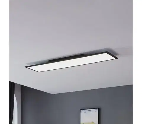 Svietidlá Eglo 900821 - LED Stropné svietidlo SALOBRENA LED/33W/230V 120x30 cm čierna 900821