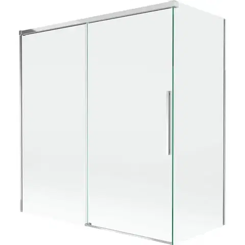 Sprchové dvere MEXEN/S - Rox vaňová zástena 2-krídlová posuvná 150 + 70 x 150, transparent, chróm 8C9-150-070-01-00
