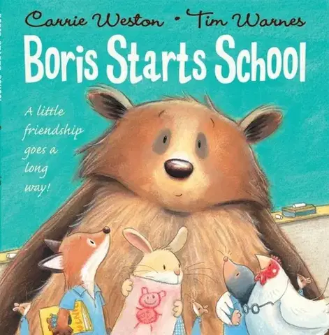 Leporelá, krabičky, puzzle knihy Boris Starts School - Carrie Weston