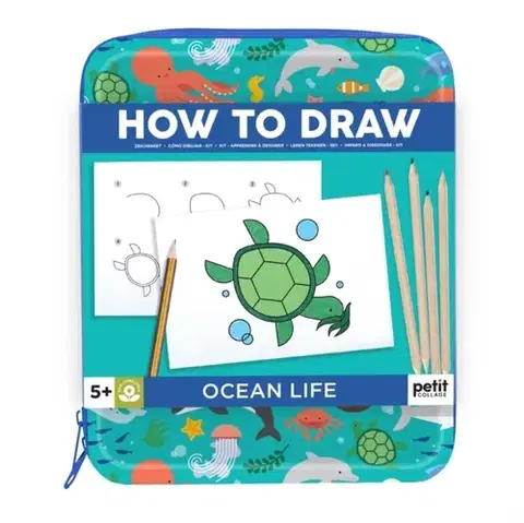 Nalepovačky, vystrihovačky, skladačky How to Draw Ocean Life - Collage