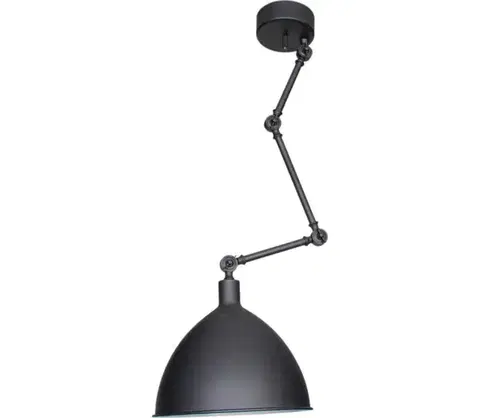 Svietidlá ByRydens 4200930-4007 - Závesný luster na tyči BAZÁR 1xE27/5W/230V čierna 4200930-4007