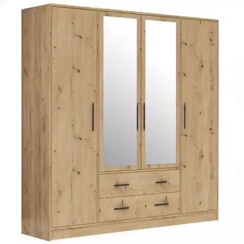 Šatníkové skrine Skriňa Smart SRL1 4DL artisan