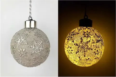 Vianočné osvetlenie MAKRO - Guľa vianočná závesná LED