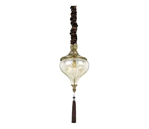 Svietidlá Ideal Lux - Luster na reťazi HAREM 1xE27/42W/230V pr. 16,5 cm mosadz 115979