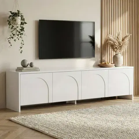 TV stolíky RULE TV stolík na nožičkách, biela