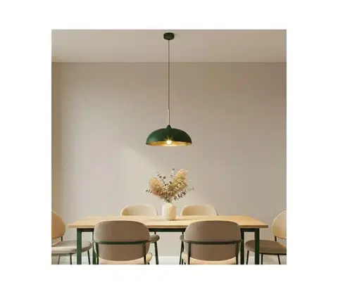Svietidlá BRILAGI - Luster na lanku ABRAHAM 1xE27/60W/230V pr. 35 cm zelená BG72389