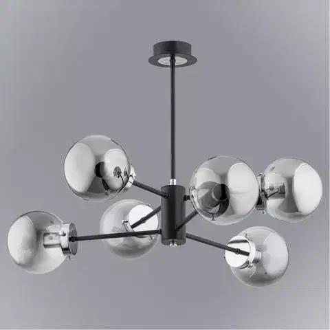 Lampy do obývačky Lampa Krab black 62117 LW6