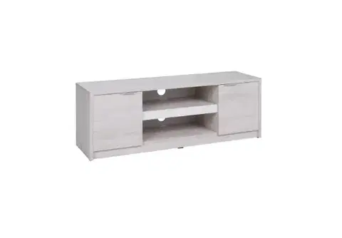 TV stolíky ArtGiB TV stolík Denver D-10 Farba: biely dub/ biela lesk