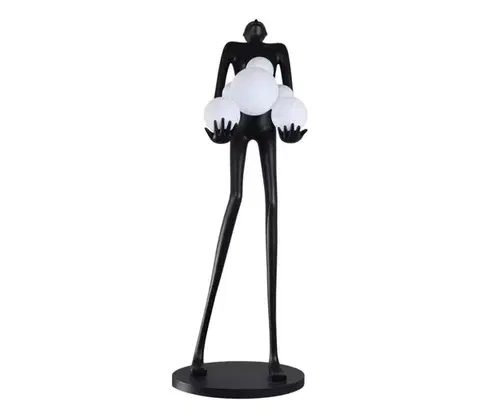 Lampy  08808XL - Stojacia lampa SILUETTE 6xE27/25W/230V 180 cm Human Ball 08808XL