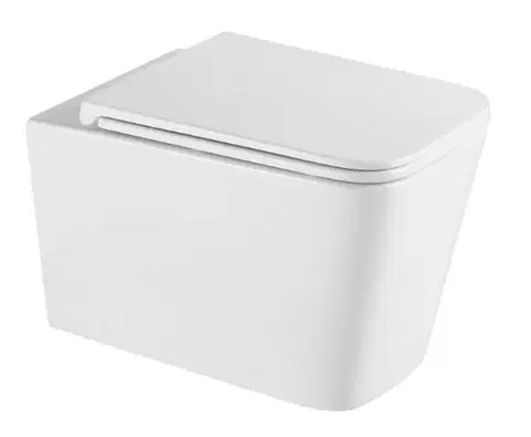 Záchody OLSEN SPA - Závesné WC ORLO TORNADO s FLAT sedadlom Soft-close OLKLT057EUQ1