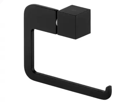 Kúpeľňové doplnky FUTURA BLACK Držiak na toaletný papier čierny 02963