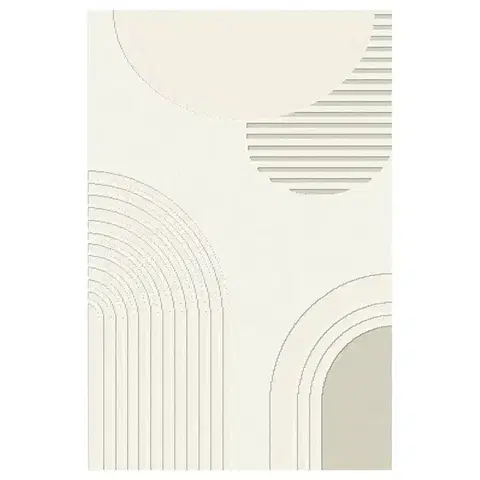 Moderné koberce Koberec Shaggy Reflex 1,33/1,9 d293a yab36 krémová