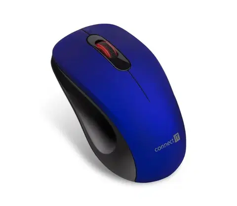 Klávesnice a myši CONNECT IT CMO-2230-BL - Bezdrôtová tichá myš MUTE 1200 DPI 1xAA čierna/modrá CMO-2230-BL