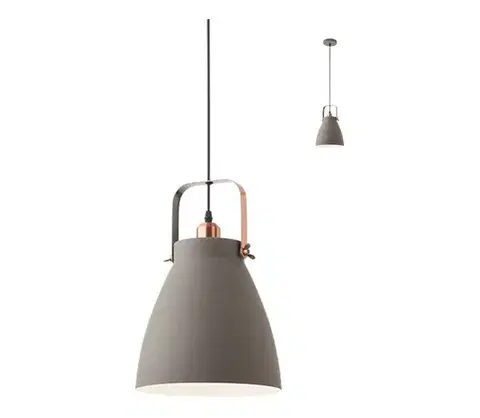 Svietidlá Redo 01-1275 - Luster na lanku ARNE 1xE27/42W/230V šedá 01-1275