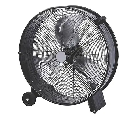 Ventilátory Eurolamp Podlahový látor 180 W/230 V, priemer 60 cm, čierny 300-21506