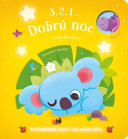 Leporelá, krabičky, puzzle knihy 3,2,1 ... Dobrú noc: Zvieratká z divočiny - Ivona Ďuričová